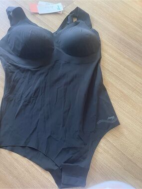 NWT Sloggi Black Shapewear Bodysuit size Large